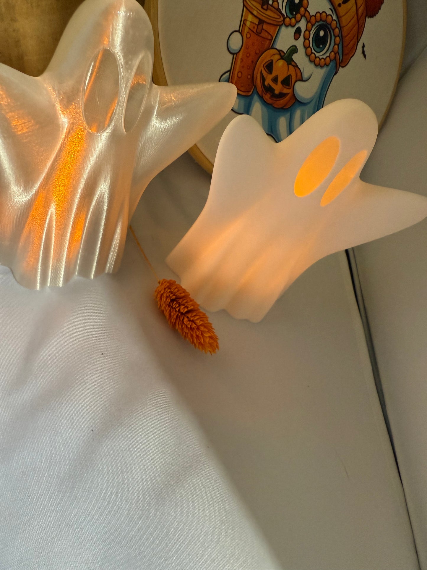 3D- gedrucktes Geisterlicht-süße Halloween-Deko
