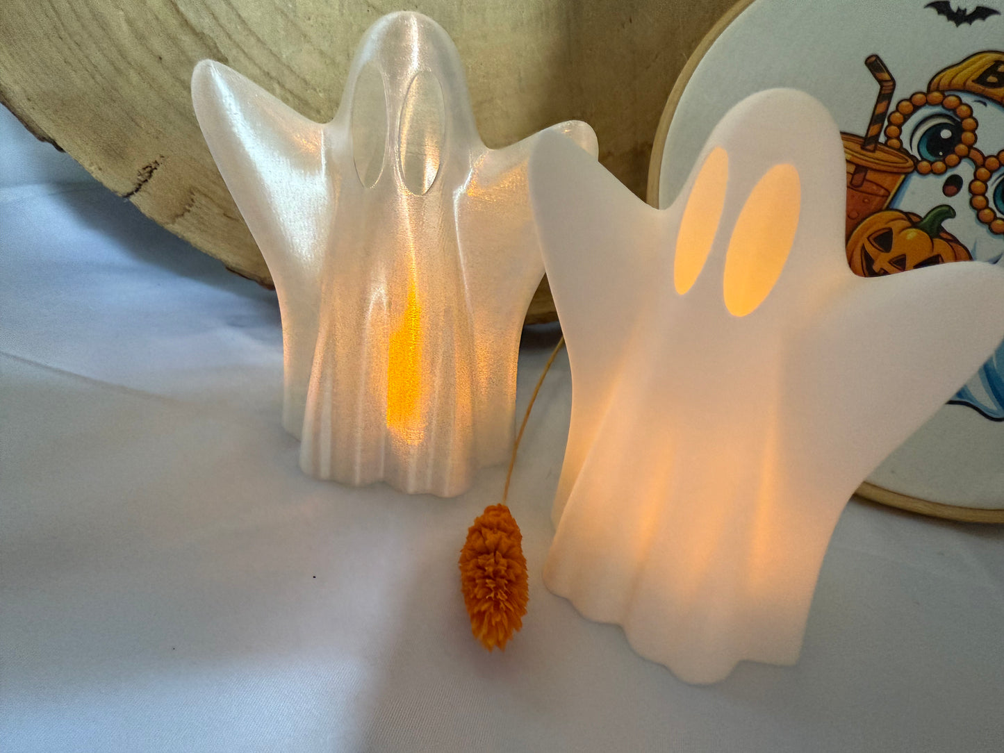 3D- gedrucktes Geisterlicht-süße Halloween-Deko